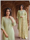 Ht Vol 4 Fancy Fabric Kurti With Bottom Dupatta Exporters In India